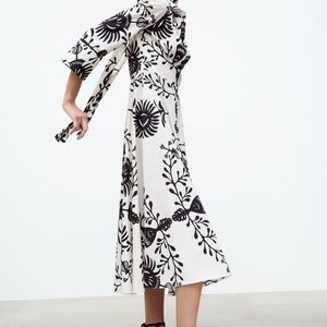 Zara Printed Shirt Dress